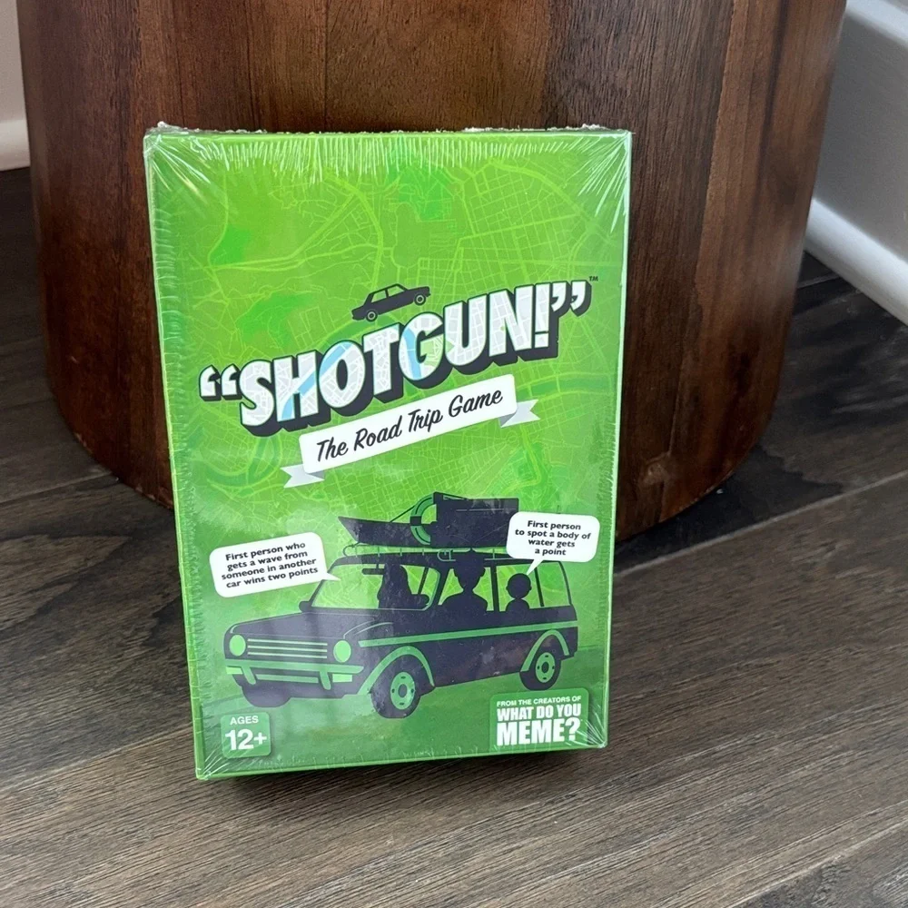 Shotgun The Road Trip Game,w/storage pouch,  dares,trivia,challenges,?’s age 12+